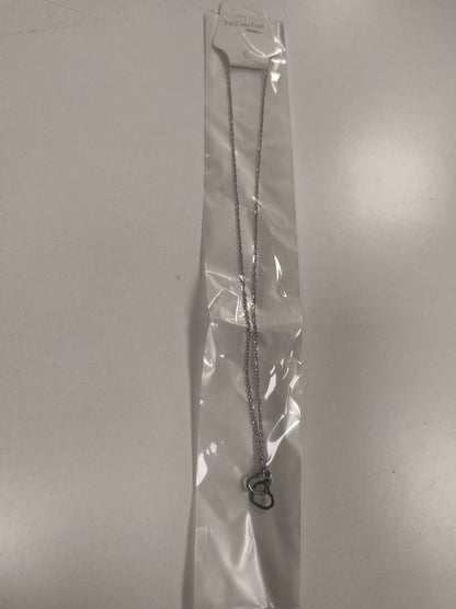 Collar de doble anillo de corazón plata - additional image 5